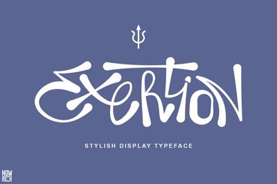 Exertion Display Typeface Grafiti Free Download