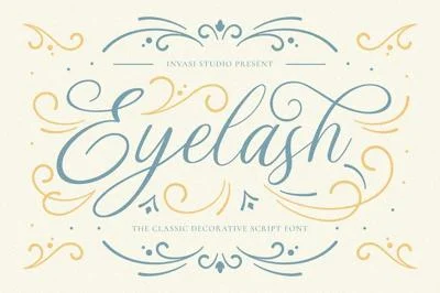 Eyelash - Decorative Script Font
