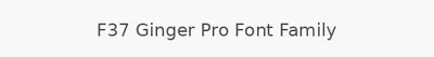 F37 Ginger Pro Font Family