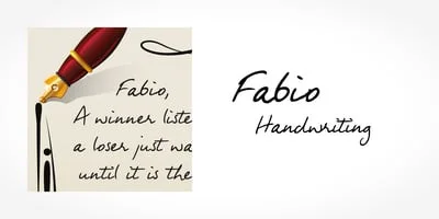 Fabio Handwriting Font