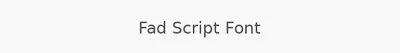 Fad Script Font