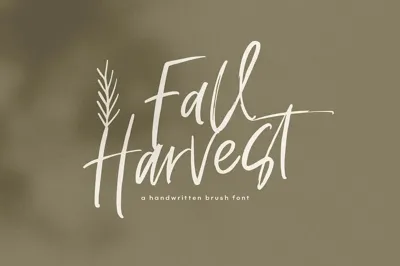 Fall Harvest - Font with Extras Free Download