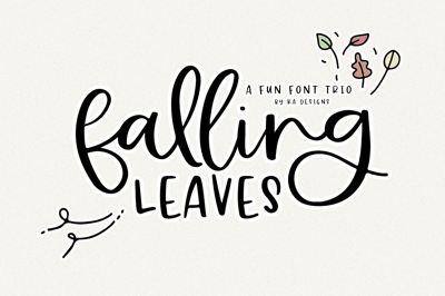 Falling Leaves | Script Font Trio Free Download