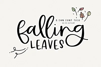 Falling Leaves | Script Font Trio