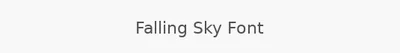 Falling Sky Font