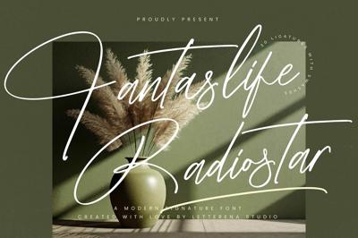 Fantaslife Radiostar Signature Font Free Download