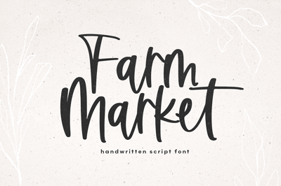 Farm Market | Farmhouse Script Font Free Download