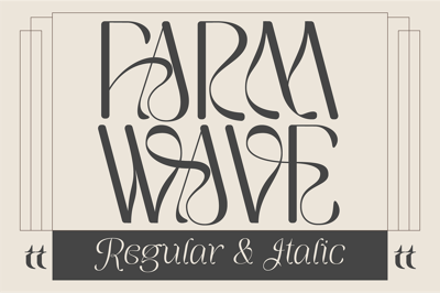 Farm Wave - Regular & Italic Free Download