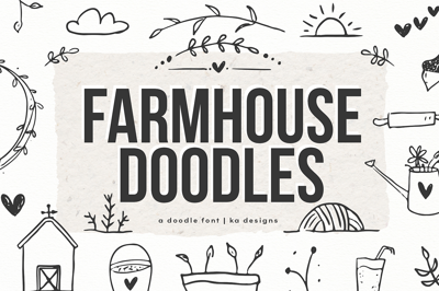 Farmhouse Doodles Font Free Download