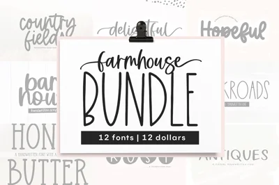 Farmhouse Font Bundle | Part Two