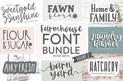 FARMHOUSE FONT BUNDLE VOL. 2