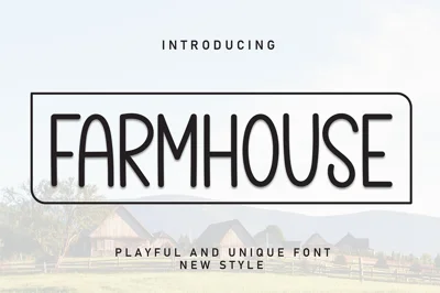 Farmhouse | Script Font