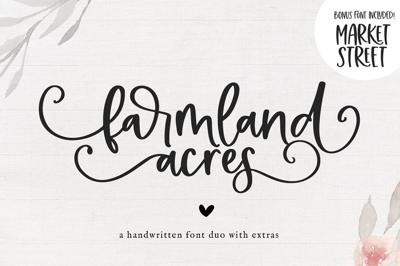 Farmland Acres | Script Font Duo Free Download