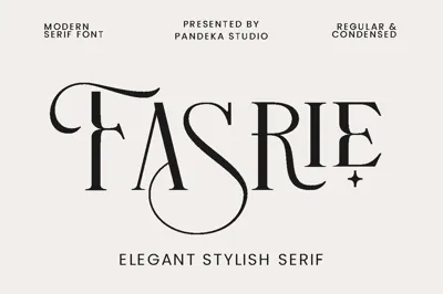 Fasrie - Ligature Serif Font Free Download