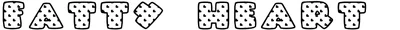 Fatty Heart Filled Font