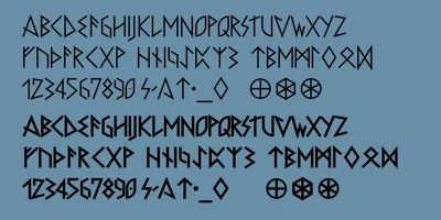Faux Runic Font