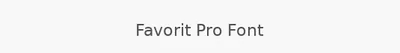 Favorit Pro Font