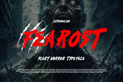 Fearost - Scary Horror Font