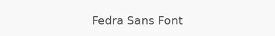 Fedra Sans Font