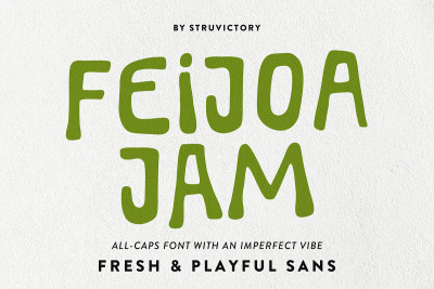 Feijoa Jam Handwritten Playful Sans Font