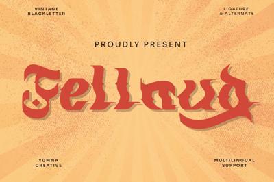 Fellaud - Vintage Blackletter Font Free Download