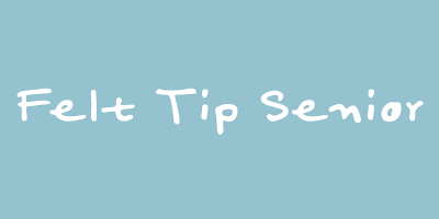 Felt Tip Senior Font