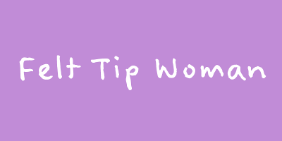 Felt Tip Woman Font