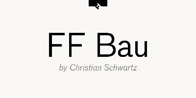 FF Bau Font