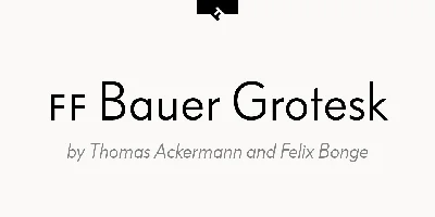 FF Bauer Grotesk Font