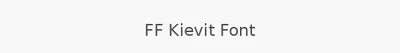 FF Kievit Font