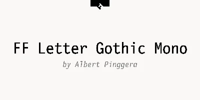 FF Letter Gothic Mono Font