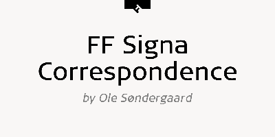 FF Signa Correspondence Free Download