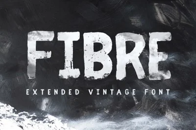 Fibre Extended Vintag Free Font Font