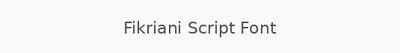 Fikriani Script Font