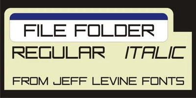 File Folder JNL Font