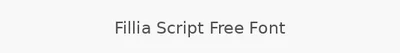 Fillia Script Free Font