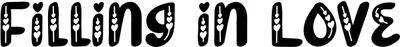 Filling In Love Font