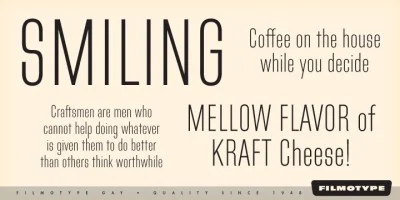 Filmotype Gay Free Font Font