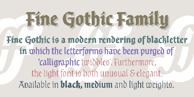 Fine Gothic Free Download