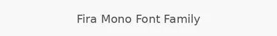 Fira Mono Font Family