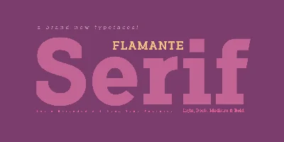 Flamante Serif Font