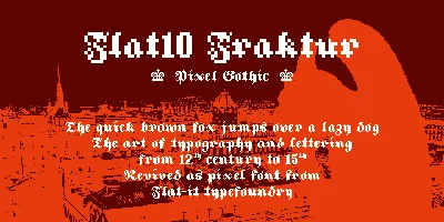 Flat10 Fraktur Font