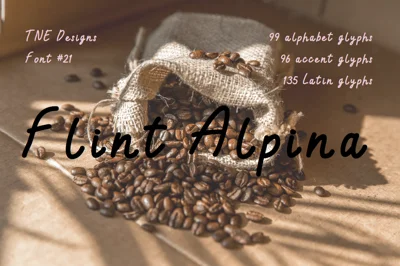 Flint Alpena sans serif font