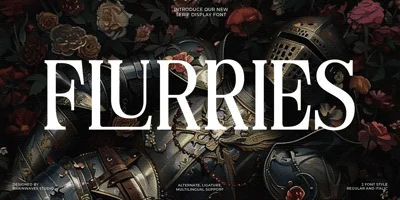 Flurries Serif Display Font