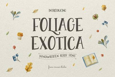 Foliage Exotica - Handwritten Serif Free Download