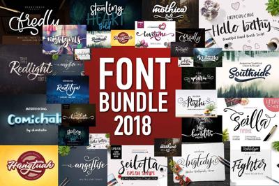 FONT BUNDLE 2018 Free Download