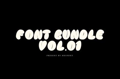 Font Bundle Vol.01 Free Download