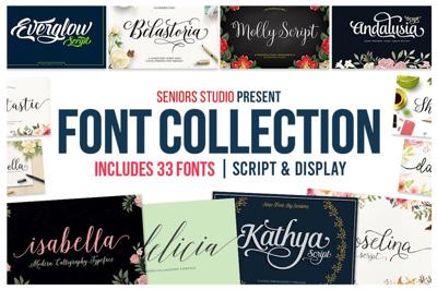 Font Collection | 33 Fonts Free Download