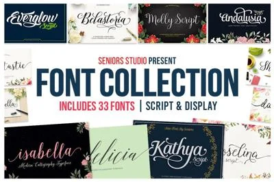 Font Collection | 33 Fonts