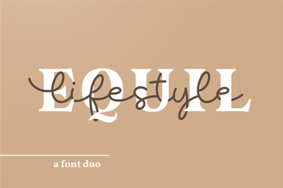 Font Duo I Equil x lifestyle Free Download